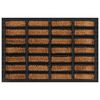 vidaXL Door Mat Rectangular 40x60 cm Rubber and Coir