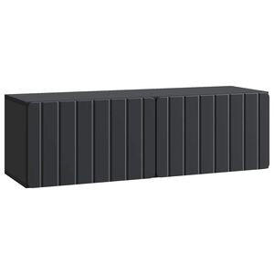 vidaXL Wall-Mounted TV Cabinet 98 x 31 x 30 cm Black Engineered Wood