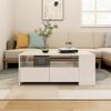 vidaXL Coffee Table High Gloss White 102x55x42 cm Engineered Wood
