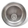 Round Sink Stainless Steel 43cm With Drain