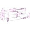 vidaXL Coffee Table Artisan Oak 100 x 51 x 45 cm Engineered Wood