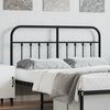 vidaXL Metal Replace Headboard Black 140 cm