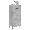 vidaXL Sideboard Concrete Grey 34.5x34x90 cm Engineered Wood