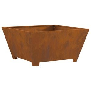 vidaXL Fire Pit Brown 80 x 80 x 40 cm Steel