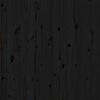 vidaXL Wall Headboard Black 106x3x91.5 cm Solid Wood Pine