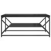 vidaXL Coffee Table Black Oak 90 x 50 x 40 cm