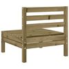 vidaXL Garden Sofa Armless Impregnated Wood Pine