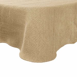 vidaXL Jute Tablecloth Natural &Oslash; 300 cm 100% Tossa Jute