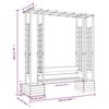 vidaXL Garden Pergola with Bench&Planters Impregnated Solid Wood Pine