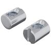 vidaXL Barrel Nuts 2 pcs Silver M6 x 13 mm (Thread Diameter x H) Metal