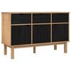 vidaXL Sideboard OTTA Brown and Black 114 x 43 x 73.5 cm