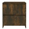 vidaXL Sideboards 2 pcs Smoked Oak 70x41x75 cm Engineered Wood