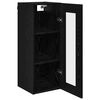 vidaXL Wall Mounted Cabinet Black Oak 34.5 x 34 x 90 cm
