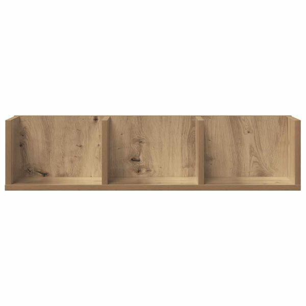 vidaXL CD Wall Shelf Artisan Oak 75x18x18 cm Engineered Wood