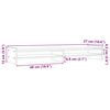 vidaXL Monitor Stand Honey Brown 100x27x15 cm Solid Wood Pine
