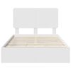 vidaXL Storage Bed with Headboard White 120 x 190 cm Engineered Wood