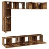 vidaXL TV Cabinet Set Wall-mounted 8 pcs Old Wood Engineered Wood