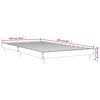 vidaXL Bed Frame without Mattress Brown Oak 100x200 cm Engineered Wood