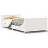 vidaXL Bed Frame without Mattress White 100x200 cm Solid Wood Pine