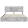vidaXL Storage Bed Concrete Grey 200 x 200 cm Engineered Wood