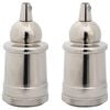 vidaXL Lamp Holders 2 pcs Satin Nickel E27