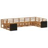 vidaXL Outdoor Sofa Set 10 pcs Natural Solid Acacia Wood
