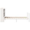 vidaXL Bookcase Bed without Mattress White 90x200 cm Solid Wood Pine