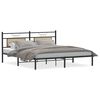 vidaXL Bed Frame without Mattress Sonoma Oak 183x203 cm Engineered Wood