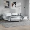 vidaXL Bed Frame without Mattress Concrete Grey 200x200 cm