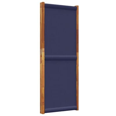 vidaXL 3-Panel Room Divider Dark Blue 210x180 cm