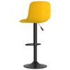 vidaXL Bar Stools 2 pcs Yellow Velvet