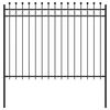 vidaXL Ring Fence TILBURG Black