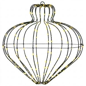 vidaXL Christmas Finial Light 192 LEDs Warm White Dia. 40 x 40 cm