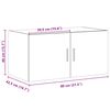 vidaXL Wall Cabinet White 80x42.5x40 cm Engineered Wood