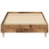 vidaXL Bed Frame No Mattress Old Wood 75x190 cm Small Single Engineered Wood