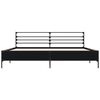vidaXL Bed Frame without Mattress Black 180x200 cm Super King