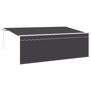 vidaXL Retractable Awning Anthracite 400 x 200 cm