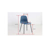 Venture Home Dining Chairs 2 pcs Arctic Plastic Black and Blue