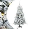 vidaXL Artificial Hinged Christmas Tree White 150 cm PE and PVC