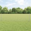 vidaXL Fence with Post Silver 0.6 x 10 m Steel