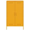 vidaXL Highboard Mustard Yellow 68x39x113 cm Steel