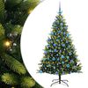 vidaXL Artificial Hinged Christmas Tree 300 LEDs Green 180 cm