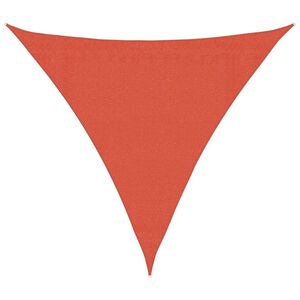vidaXL Sunshade Sail 160 g/m&sup2; Triangular Terracotta 3.6x3.6x3.6 m HDPE