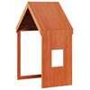 vidaXL Kids' Bed Roof Wax Brown 60x89x134.5 cm Solid Wood Pine
