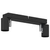 vidaXL Ceiling Spotlight Black 26 x 6.5 x 11.5 cm Steel