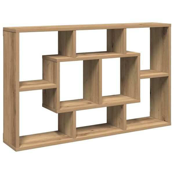 vidaXL Wall Shelf Artisan Oak 85x16x52.5 cm Engineered Wood