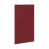 vidaXL Pleated Blind Bordeaux Red 80x150 cm Fabric Width 79.4 cm Polyester