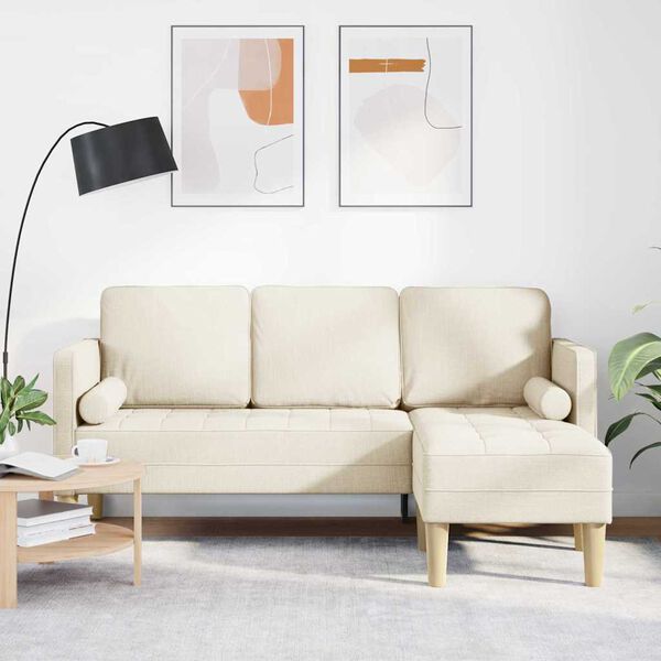 vidaXL Sofa Set Linen 173 x 131 x 67 cm Fabric