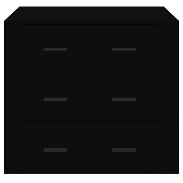 vidaXL Sideboard Black 80x33x70 cm Engineered Wood