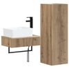 vidaXL Bathroom Furniture Set 2 pcs Artisan Oak 33 x 34.5 x 100 cm